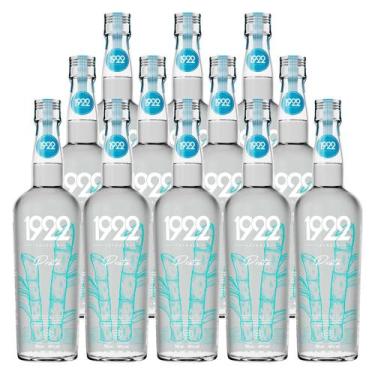 Imagem de Cachaça Nacional 1922 Prata Garrafa 700ml 12 Unidades - Genérico