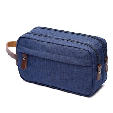 Imagem de Necessaire Masculina Bolsa Organizadora Viagem Estojo Grande (Azul)