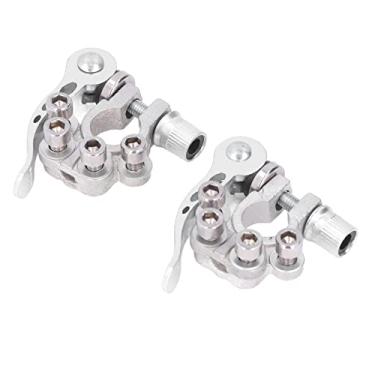 Imagem de Conectores de terminal de bateria, cobre puro de longa durabilidade Abraçadeiras de cabo de bateria com vários furos Boa condutividade para caminhão de reboque de caravana de caravana