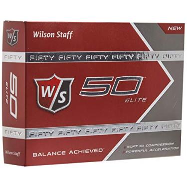 Imagem de Bolas de golfe Wilson Golf Staff Fifty Elite, uma dúzia, branco - WGWP17002