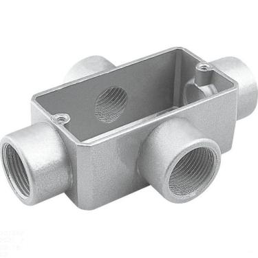 Imagem de Condulete fixo 1" tipo "X" - sem tampa / sem rosca / com pintura eletrostática a pó Tramontina