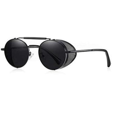 Imagem de Óculos de Sol Barcur Steampunk Polarizados Anti Reflexo com Proteção uv400 BC8375