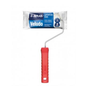 Imagem de Rolo para Pintura de Veludo Lã Natural Verniz 9cm REF-329/9 Vermelho Atlas