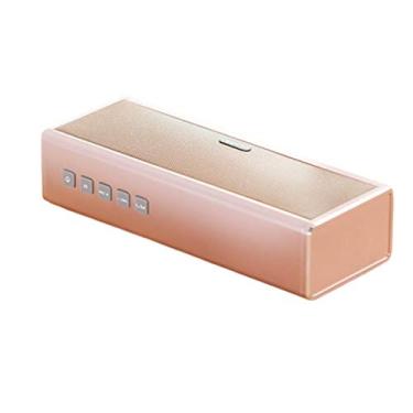 Imagem de Alto-falante Bluetooth sem fio Rádio Bluetooth Alcance 10 m Alto-falante estéreo ultra-portátil para viagens ao ar livre em família, rosa