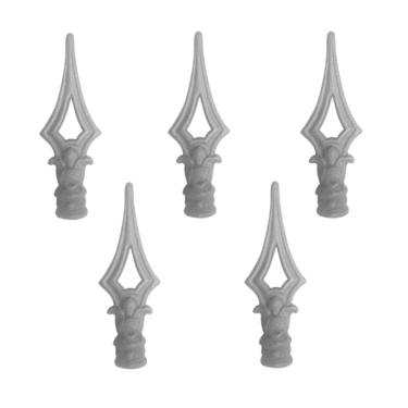 Imagem de Kit 5 Ponteiras Ponta de Lança Ferro N07 Grade Portão Muro