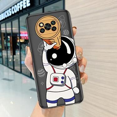 Imagem de Para xiomi poco x3 x4 pro nfc gt f3 m3 m4 x 3 x 4 m 4 pro nfc x3pro x4pro m4pro capa de telefone bonito astronauta, color86c, para xiaomi poco x4