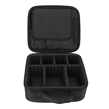 Imagem de Estojo de maquiagem, estojo de cosméticos portátil à prova de choque grosso e seguro para batom sombra para mulheres