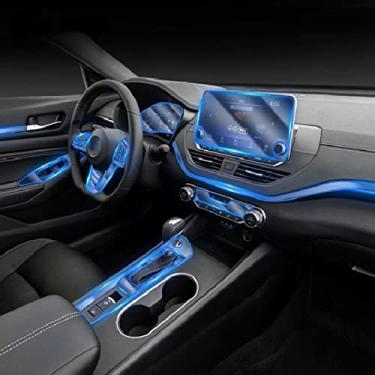 Imagem de MIVLA Consola central do interior do carro filme protetor de tpu transparente filme de reparo, para acessórios do carro nissan teana altima 2019-2022