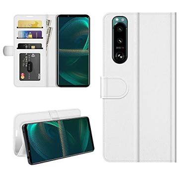 Imagem de HONGYAN Capa de telefone Para Sony Xperia 5 III R64 Textura Single Horizontal Flip Caixa Protetora Com Holder & Cart Slots & Carteira & Frame Capa protetora