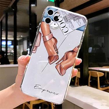 Imagem de Fundas Para iPhone 8 7 6S Plus 11 Pro XS MAX XR X Coque Para iPhone SE 2020 11 12 13 Mini Pro Max Case Café Mulher Capa, J, Para iPhone 5 5S SE