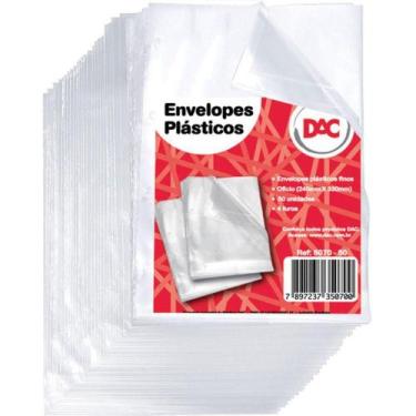 Imagem de Envelopes Plasticos 4 Furos A4 Médio 100 Envelopes - Dac