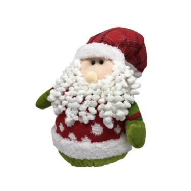Imagem de Papai Noel Pelúcia Escora Porta Decor Premium 28cm - Master Christmas