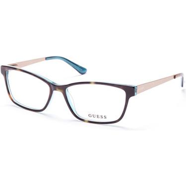Imagem de Arma o de culos GU2538 Guess moldura Havana, lente de 53 mm de di metro GU253853056