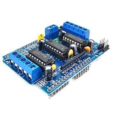 Imagem de FainWan L293D DC Motor Drive Shield Stepper Motor Drive Shield Expansion Board Compatível com Ar-duino Duemilanove Rasp-Berry Pi