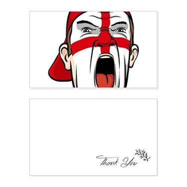 Imagem de Bandeira da Inglaterra para maquiagem facial boné gritando cartão de agradecimento papel de aniversário saudação casamento apreciação