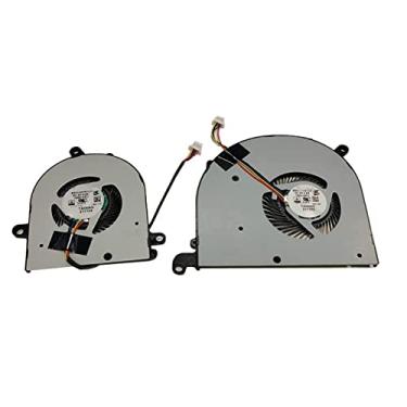Imagem de Fã de GPU da CPU de laptop para MSI para Prestige15 P15 Prestige 15 16S8-CPU BS5005HS-U3J 16S3-GPU BS5005HS-U3I DC5V 0.5A 4pin