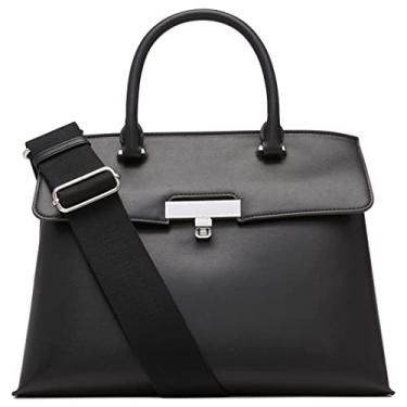 Imagem de Calvin Klein Becky Bolsa com trava de volta, preta/prata