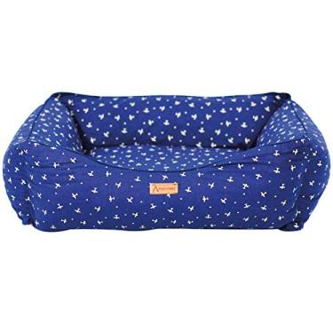 Imagem de Cama PREMIUM Para Cachorro e Gato Patch Petz Com Aquablock Ativo (Azul c/Aviões, P)
