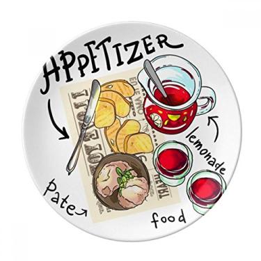 Imagem de Appetizer Lemonada, Bife, França, Prato Decorativo de Porcelana, Prato de Jantar