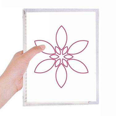 Imagem de Caderno de pétalas de flores com estampa de flor, folhas soltas, diário recarregável