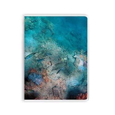 Imagem de Caderno de imagem natureza de peixe colorido oceano capa de goma diário capa macia