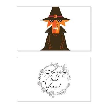 Imagem de Wizard Fear Halloween Ghost Happy New Year Festival Cartão de felicitações Bless Message Present