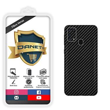 Imagem de Pel�cula Fibra De Carbono Gel Flex�vel Traseira Verso Para Galaxy M31 - Prote��o Que Adere E Cobre Toda A Parte Traseira do Aparelho - Danet