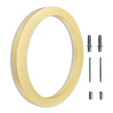 Imagem de Placa de casa flutuante 3D de 4/6 polegadas, números grandes de endereço domiciliar placa 0-9 suporte resistente, placa de sinalização ao ar livre, liga, dourada