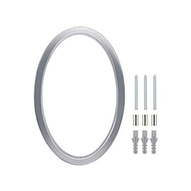 Imagem de Placa de casa flutuante 3D de 12,7 cm, placa de porta número dígitos para casa ao ar livre endereço caixa de correio grande placa 0-9, liga de prata, montagem com parafuso, antiferrugem, durável