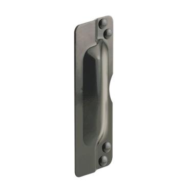 Imagem de Defender Security U 9504 Tampa de placa de proteção – Protege contra entrada forçada, fácil de instalar em portas de balanço – Aço pintado de bronze 7,6 x 28 cm