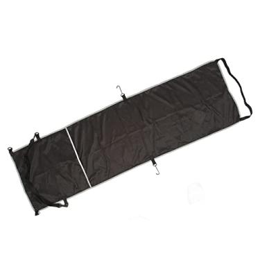 Imagem de Apoio para Os Pés do Avião, Descanso para Os Pés de Viagem Acessórios de Viagem para Avião Sem Choque Rede para Os Pés Descanso Portátil para As Pernas do Avião Ajustável, (Preto)