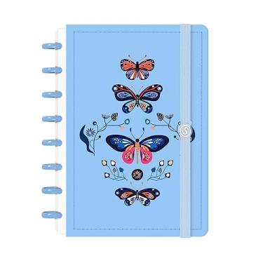 Imagem de Caderno De Disco ISCOOL Inteligente P Butterfly Azul Claro