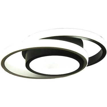 Imagem de Luminária Lustre Pendente Sobrepor De Teto Led Sofisticado 31W 3 Em 1 Temperatura da Cor