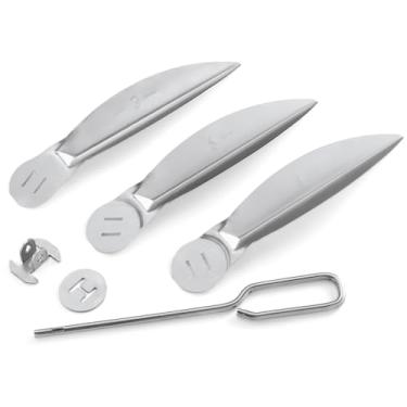 Imagem de Weber Kit de sistema de limpeza de um toque de 55,8 cm para grelhas, prata