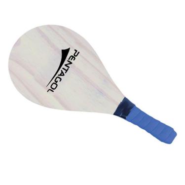 Imagem de Raquete Frescobol - Pinus Cru -Unidade - Pentagol-Unissex