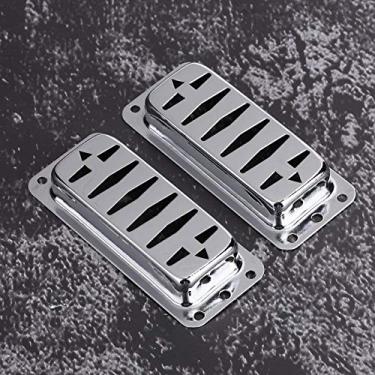 Imagem de Capa de latão, capa de guitarra, durável tamanho pequeno Uso de longo prazo para conserto de guitarra Amantes de instrumentos de guitarra Profissionais de guitarra(Silver)