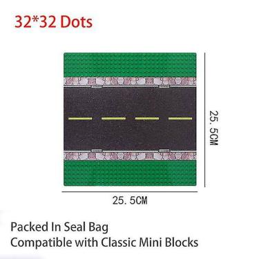 Imagem de 32 * 32 pontos blocos de plástico placas de base rosa juguetes compatib