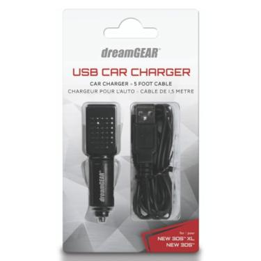 Imagem de Dreamgear Dg3dsxl-2263 Adaptador De Carregamento Usb Veicular Para Nintendo New 2ds Xl E New 3ds Xl, Dreamgear, Preto - Android