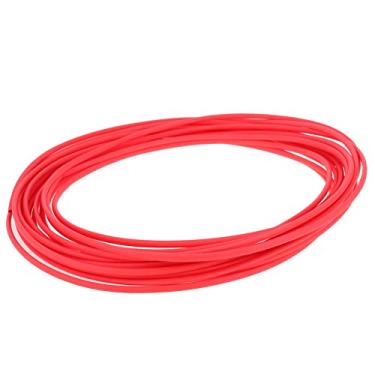 Imagem de Bettomshin Tubo termorretrátil PE conduíte 0,20 cm de diâmetro de 7,5 m de comprimento tubo isolado relação de envoltório de tubo 2: 1 manga de cabo elétrico para proteção de isolamento de longa duração vermelho 1 peça