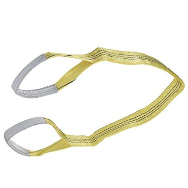 Imagem de Estilingue Plano, Conjunto de Eslinga de Elevação Plana Infinita Resistente de Alta Resistência 3t para Objetos Resistentes de Talha, Carga de Reboque, Largura 75mm ((9,84 pés))