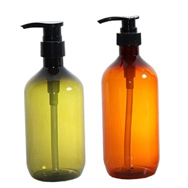Imagem de IMIKEYA 2 pçs garrafa de shampoo garrafa de sabão de mão recipientes de viagem para líquidos pequenos recipientes recipiente de loção frascos de bomba para líquidos bar sabão recipiente de viagem