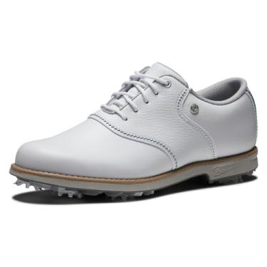 Imagem de FootJoy Tênis de golfe feminino Premiere Series-Bel Air, Branco/Branco, 9 Narrow