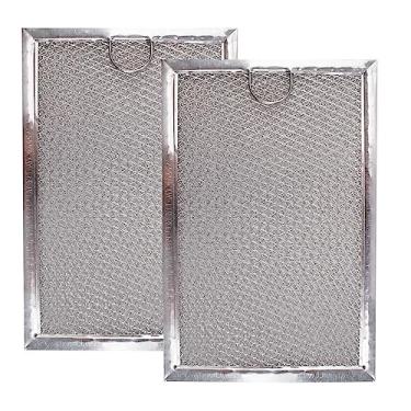 Imagem de WZKO Filtro de graxa para forno micro-ondas para G.EWB06X10309 WB06X10359 L.G 5230W1A012B Filtro de substituição de ventilação 5 x 7-5/8 x 3/32 polegadas (pacote com 2)