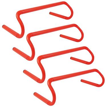 Imagem de YEXEXINM Pacote com 4 barreiras de treinamento de velocidade de agilidade - 15 cm destacáveis obstáculos de treinamento de agilidade - Equipamento de prática esportiva para atletas, futebol, basquete