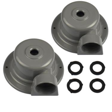 Imagem de Aspersor de gramado de metal, pacote com 2 aspersores de jardim de área pequena, irrigadores de jardim de 360 graus para irrigação de gramado