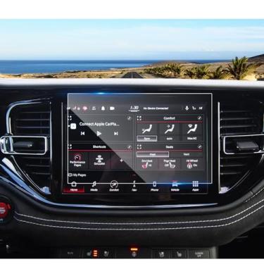 Imagem de Coleya Protetor de tela Durango 2021 2022 2023 2024 para Dodge Durango (R/T/Citadel/SRT 392/SRT Hellcat/GT PLUS/GT Premium) Tela sensível ao toque de 10,1 polegadas, vidro temperado 9H Acessórios