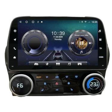 Imagem de Estéreo de carro com painel AC para Chevrolet Camaro 2010-2015 4+32GB 8" rádio Android 2Din receptor estéreo Autoradio multimídia Player GPS Navi Head Unit Screen