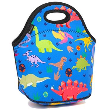 Imagem de Bolsa de almoço térmica reutilizável com isolamento térmico da Neoprene para meninos com zíper, Dinosaur, 1