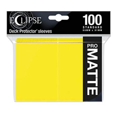 Imagem de Ultra Pro E-15620 Eclipse padrão fosco mangas 100 - amarelo limão