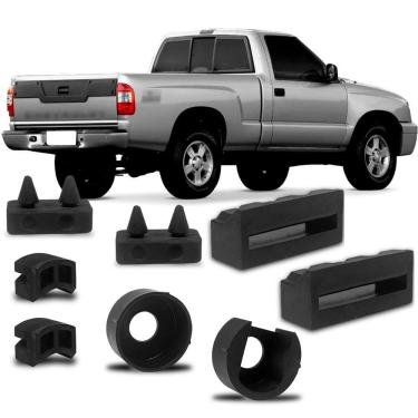 Imagem de Kit Buchas Coxim Para Reparo Dobradiça Da Tampa Caçamba S10 2001 2002 2003 2004 2005 2006 2007 2008 2009 2010 2011